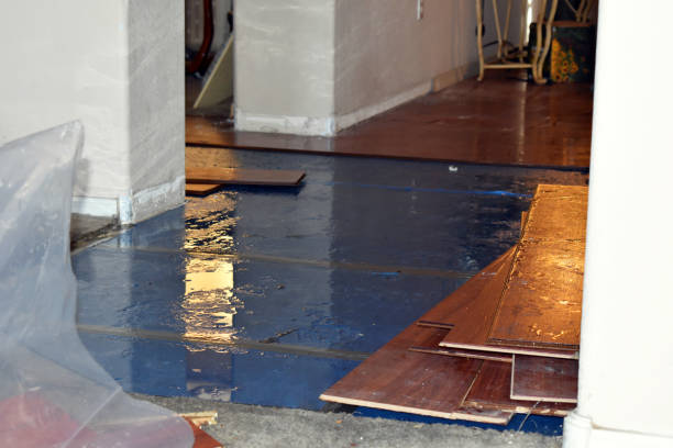 Professional Flood Cleanup technician working in Teterboro, NJ
